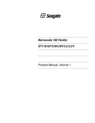 Seagate Barracuda 180 II