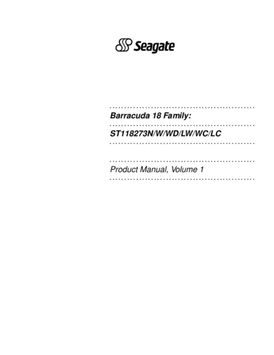 Seagate Barracuda 18FC IV