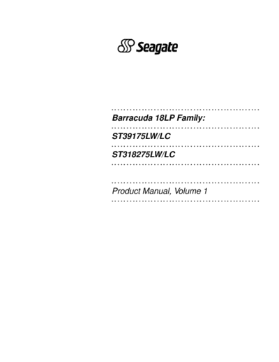 Seagate Barracuda 18LP II