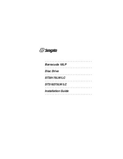Seagate Barracuda 18LP