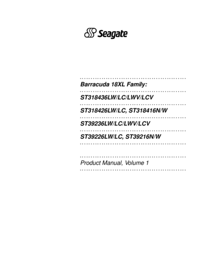 Seagate Barracuda 18XL II