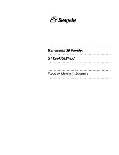 Seagate Barracuda 36 II