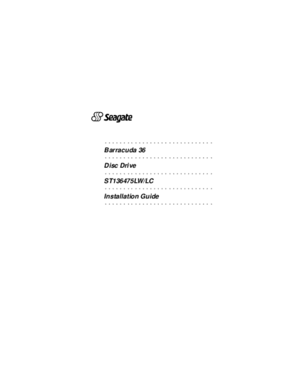 Seagate Barracuda 36ES II