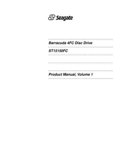 Seagate Barracuda 4FC I