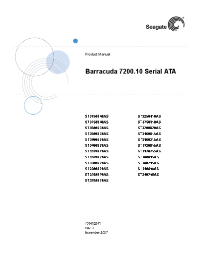 Seagate Barracuda 7200.10 SATA
