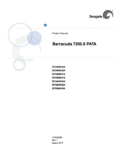 Seagate Barracuda 7200.8 PATA III