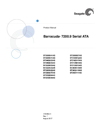 Seagate Barracuda 7200.9 SATA III