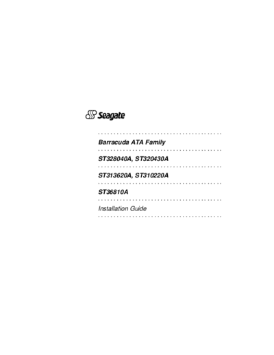 Seagate Barracuda ATA 2