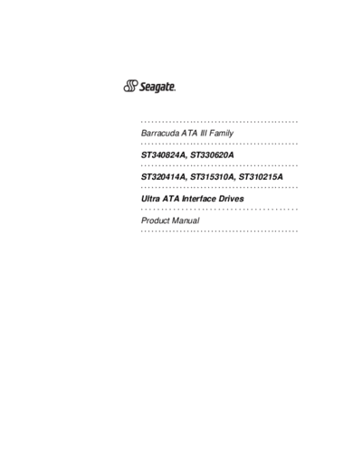 Seagate Barracuda ATA III