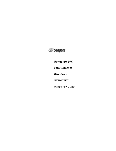 Seagate Barracuda FC ST19171FC II