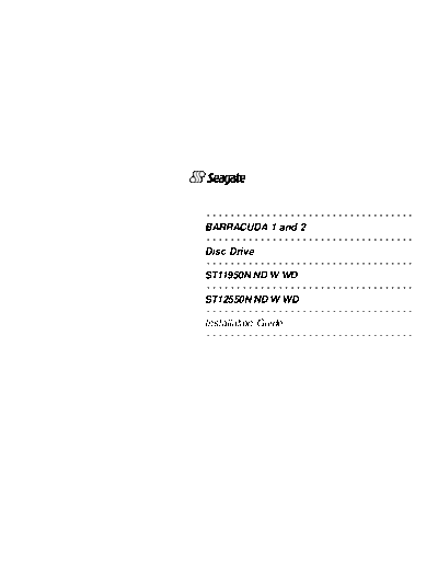 Seagate Barracuda I and II
