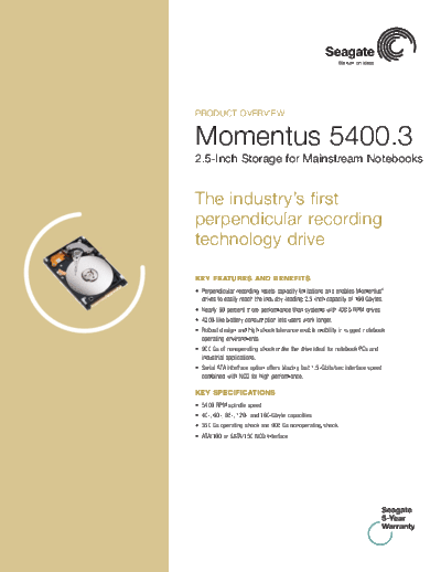 Seagate Momentus 5400.3