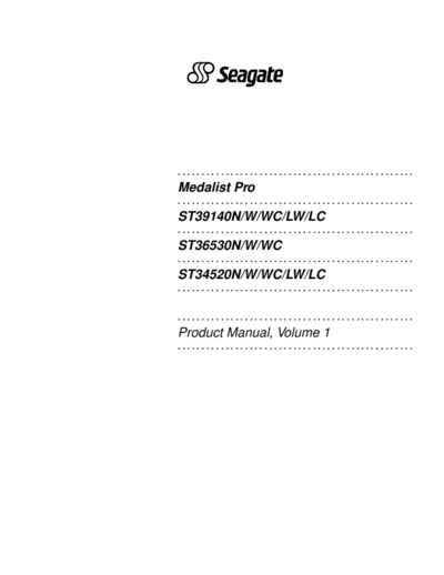 Seagate Medalist Pro