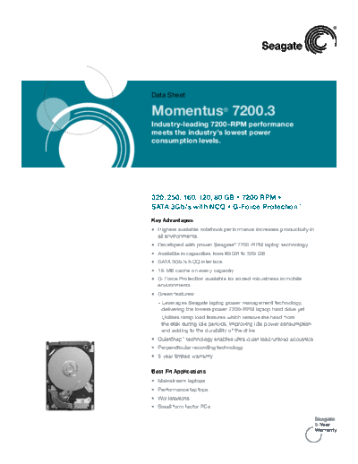 Seagate Momnetus 7200.3