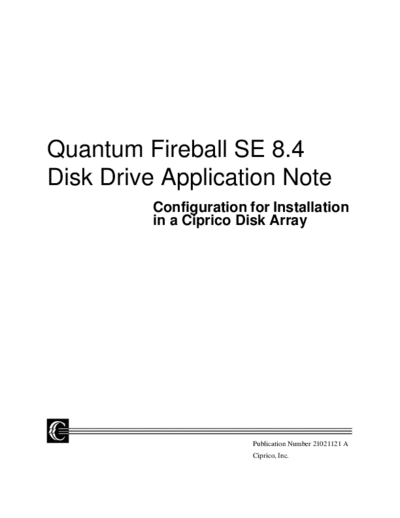 Quantum Fireball SE 8.4 GB