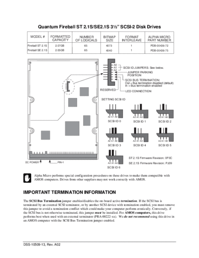 Quantum Fireball ST SCSI