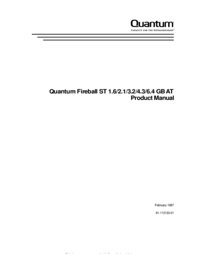 Quantum Fireball ST