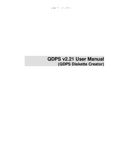 Quantum QDPS