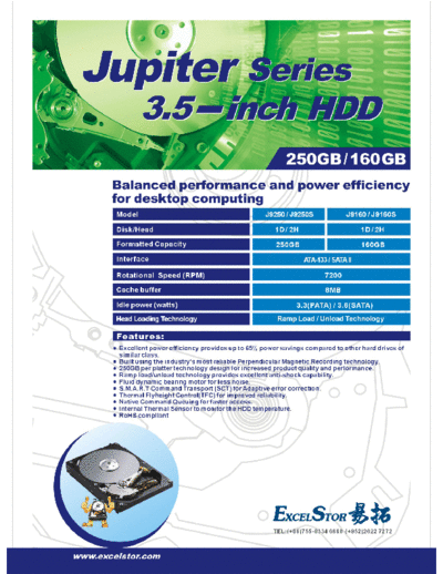 Jupiter Series J9250, J9250S