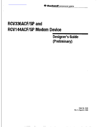 Rockwell RCV144ACF