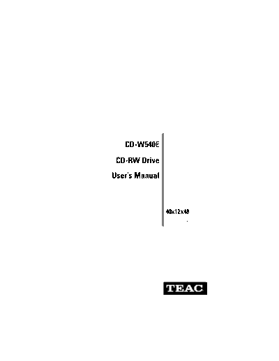 TEAC CD-W540E
