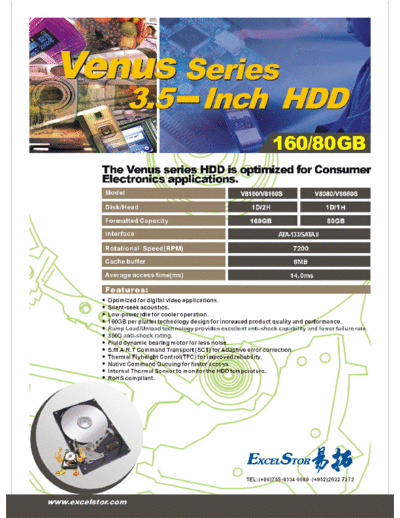 Venus Series V8160, V8160S